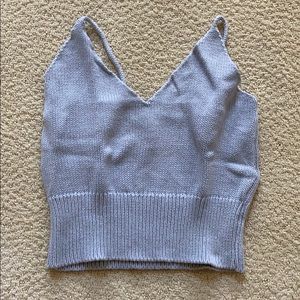 Knit crop top